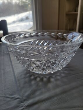 Waterford Crystal Vintage Glandor Clear Cut Pattern Serving Bowl